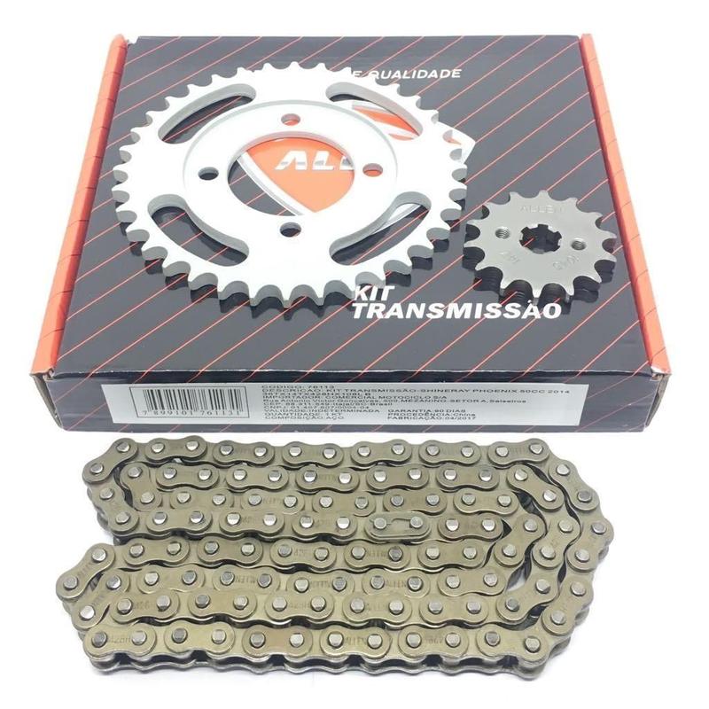 Kit Relação Transmissão Shineray Phoenix 50Cc 2014 Até 2016